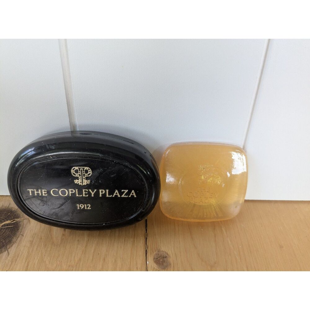 Vintage The Copley Plaza Hotel Travel Soaps and Soap Dish - 2 soaps